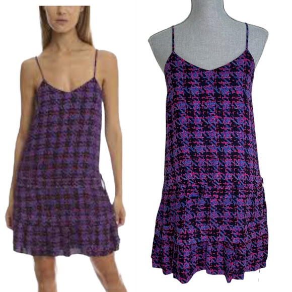 DEREK LAM 10 CROSBY ~ TIERED MINI-DRESS SIZE 8 - Picture 1 of 9